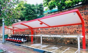 人民能源电动自行车充电站正式在广西南宁投运